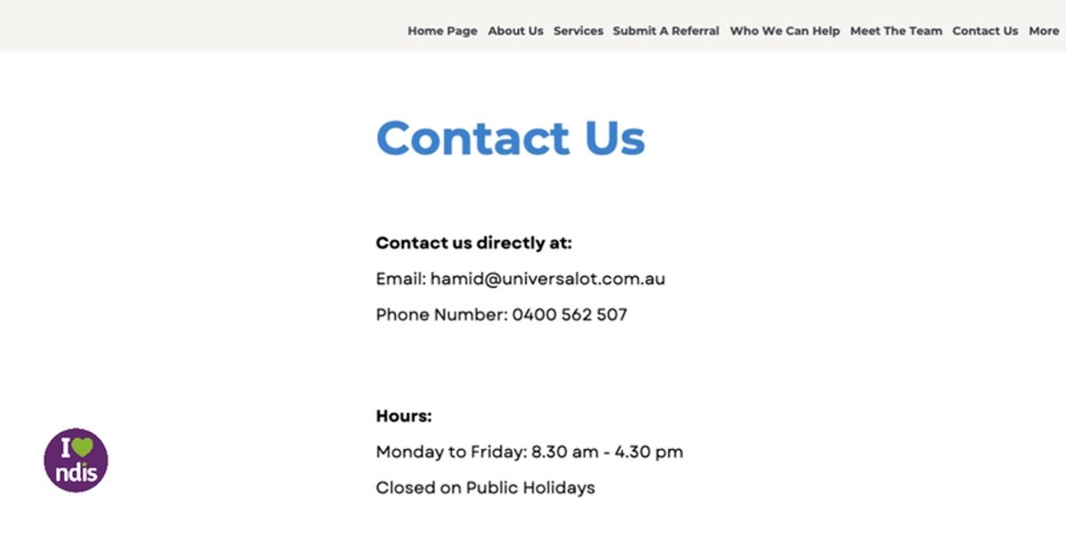 Contact Us Link